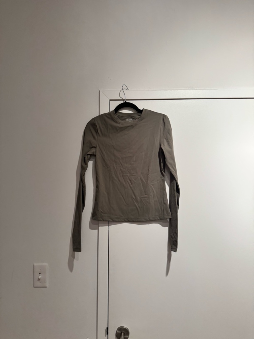 Adanola Olive-Tone Crew Neck Top
